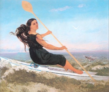 ポドスカーフを着た女性 写実主義の画家ギュスターヴ・クールベ Oil Paintings